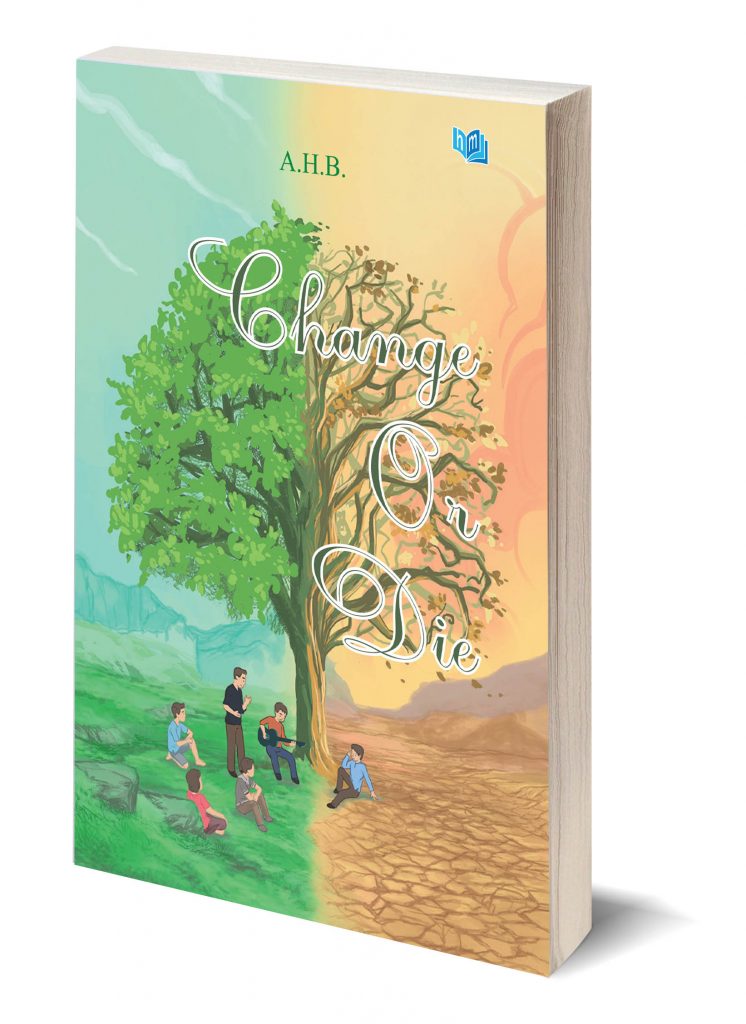 Blank bookcover with clipping path